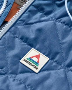 Singletrack Recycelte Thermore®-Isolierjacke - Dunkelblau/Aprikose