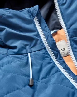 Singletrack Recycelte Thermore®-Isolierjacke - Dunkelblau/Aprikose