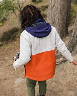 Skyline Recycelte Wasserabweisender Smock - Verbranntes Orange/Birke