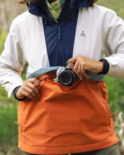 Skyline Recycelte Wasserabweisender Smock - Verbranntes Orange/Birke