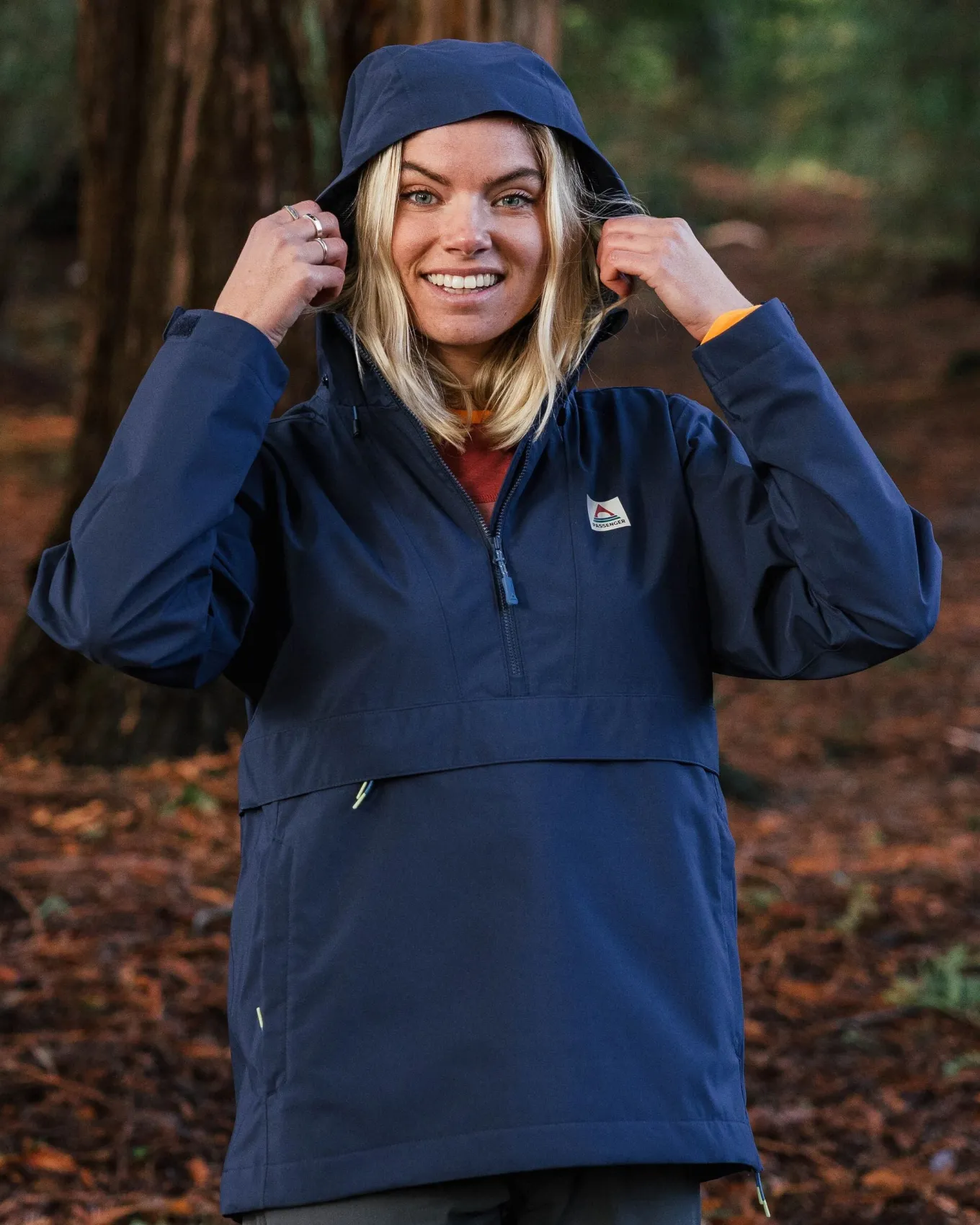 Skyline Recycelte Wasserabweisender Smock - Tiefes Marineblau