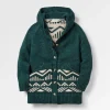Snoozle Recycelter gestrickter Kapuzencardigan - Regenwald