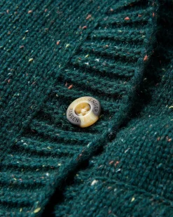 Snoozle Recycelter gestrickter Kapuzencardigan - Regenwald