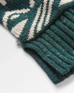 Snoozle Recycelter gestrickter Kapuzencardigan - Regenwald