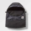 Snow Lodge recyceltes Polar-Fleece-Kapuzenoberteil - Schwarz