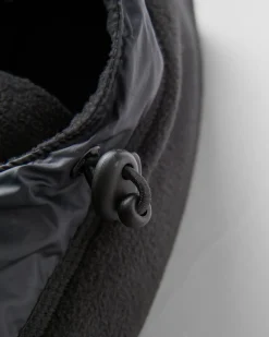 Snow Lodge recyceltes Polar-Fleece-Kapuzenoberteil - Schwarz