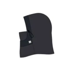 Snow Lodge recyceltes Polar-Fleece-Kapuzenoberteil - Schwarz