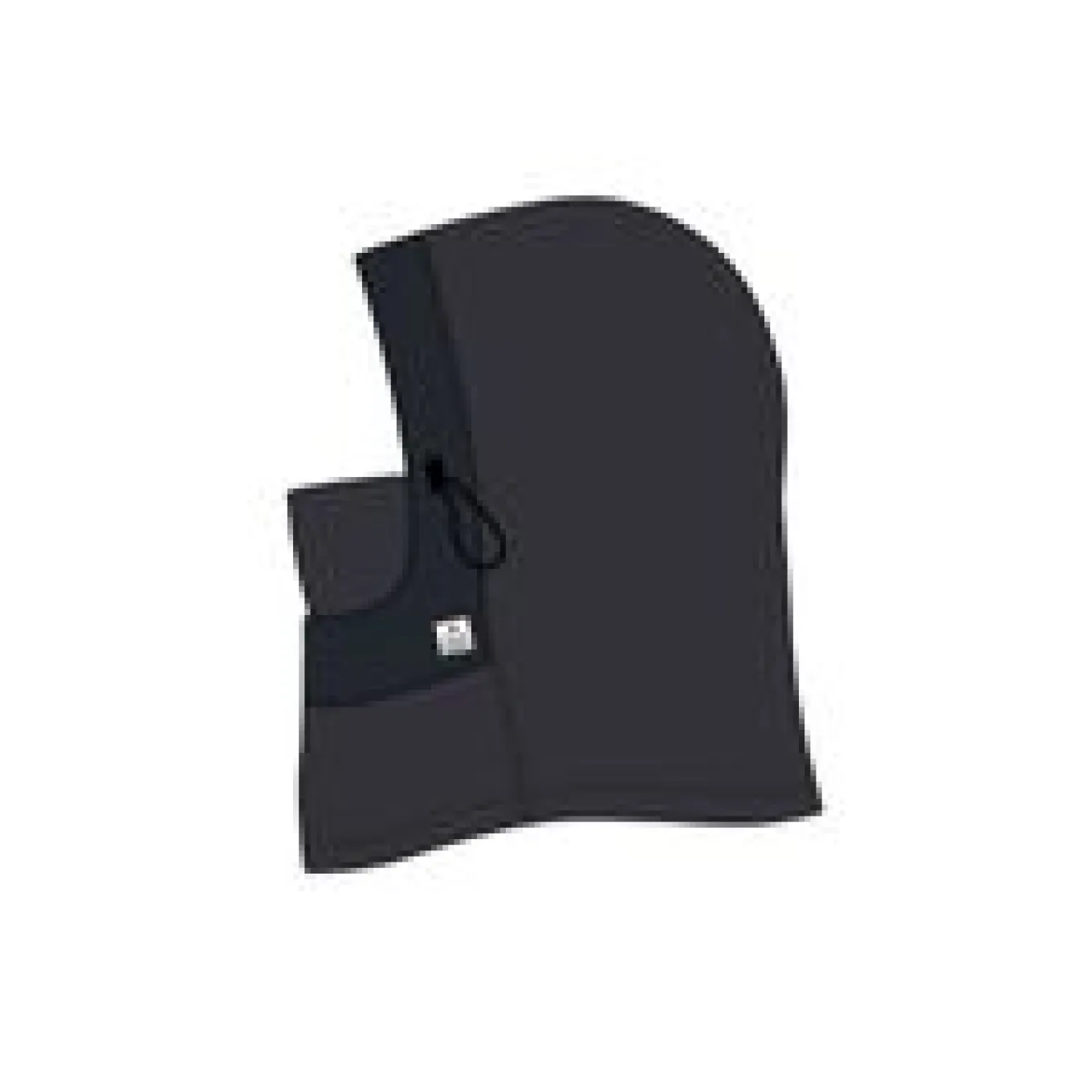 Snow Lodge recyceltes Polar-Fleece-Kapuzenoberteil - Schwarz