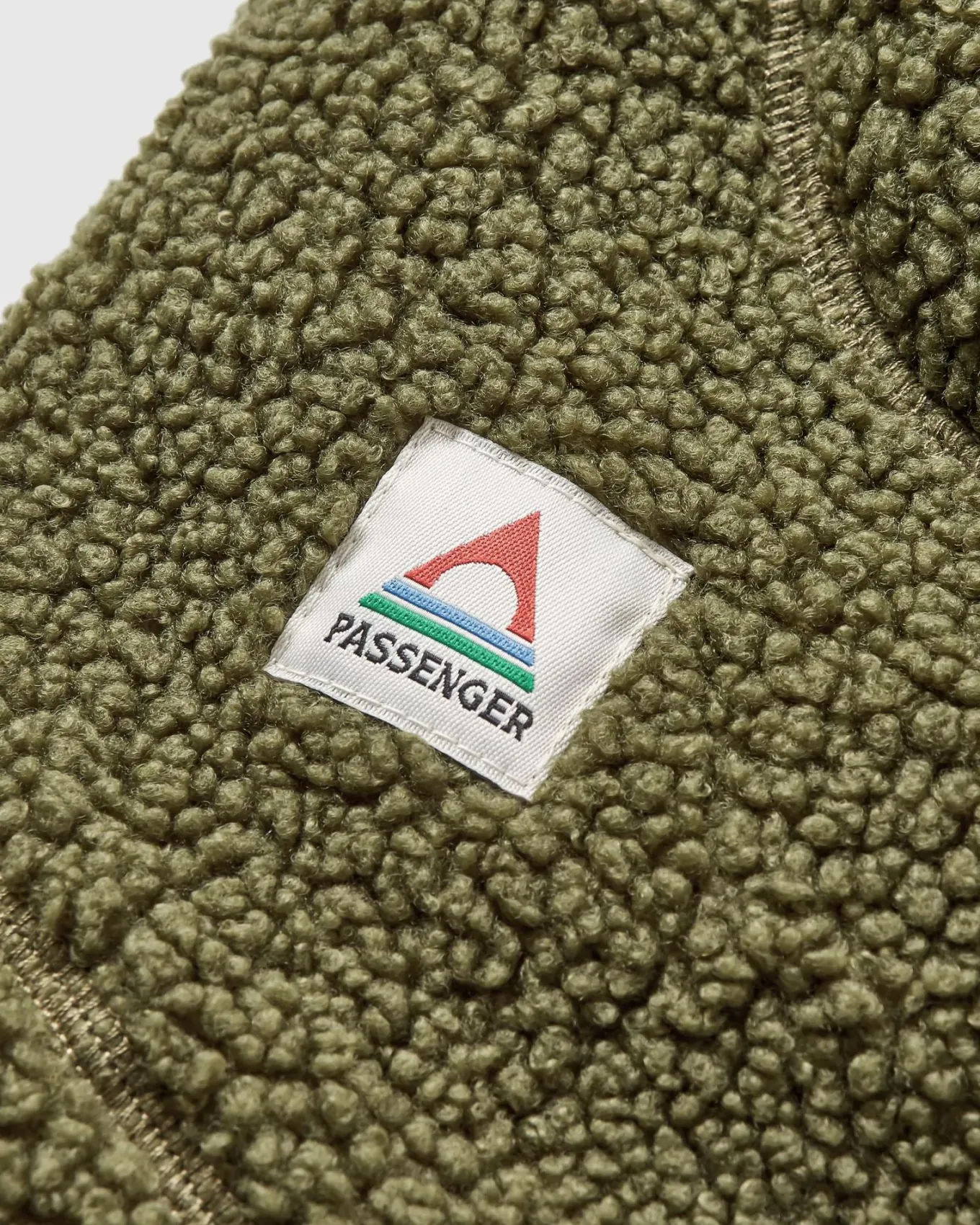 Snowdrift Recyceltes Fleece-Kapuzenoberteil - Khaki