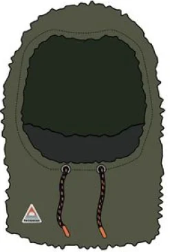 Snowdrift Recyceltes Fleece-Kapuzenoberteil - Khaki