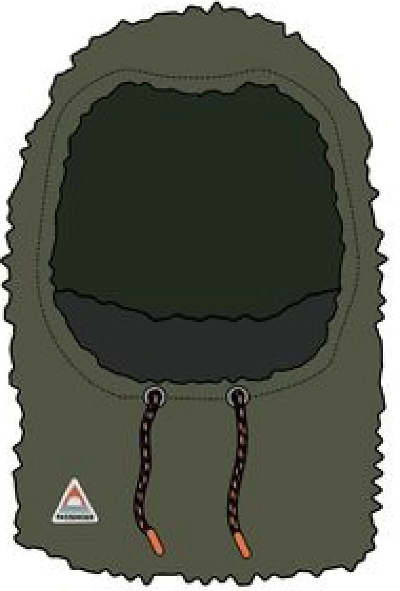 Snowdrift Recyceltes Fleece-Kapuzenoberteil - Khaki