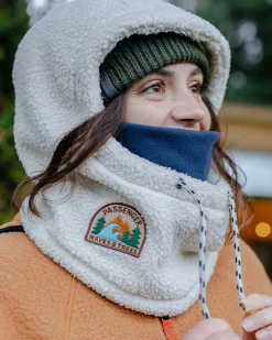 Snowdrift recyceltes Polarfleece Kapuzenpullover - Birke