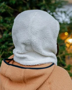 Snowdrift recyceltes Polarfleece Kapuzenpullover - Birke