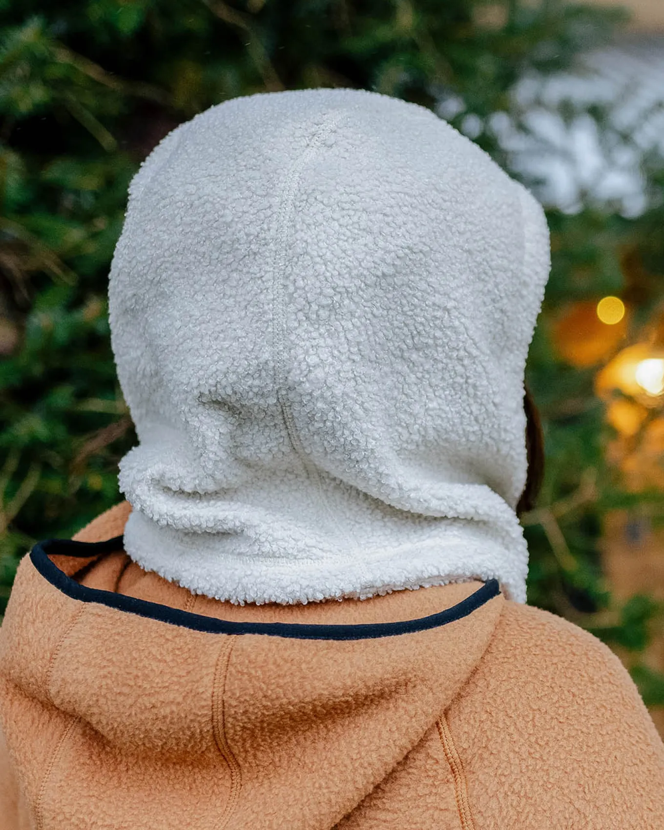 Snowdrift recyceltes Polarfleece Kapuzenpullover - Birke