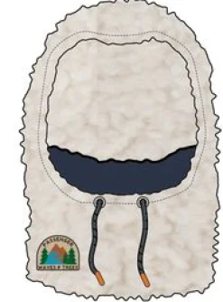 Snowdrift recyceltes Polarfleece Kapuzenpullover - Birke