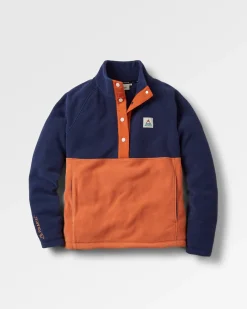 Snowdrop Pullover aus recyceltem Polartec® Fleece - Tiefes Marineblau