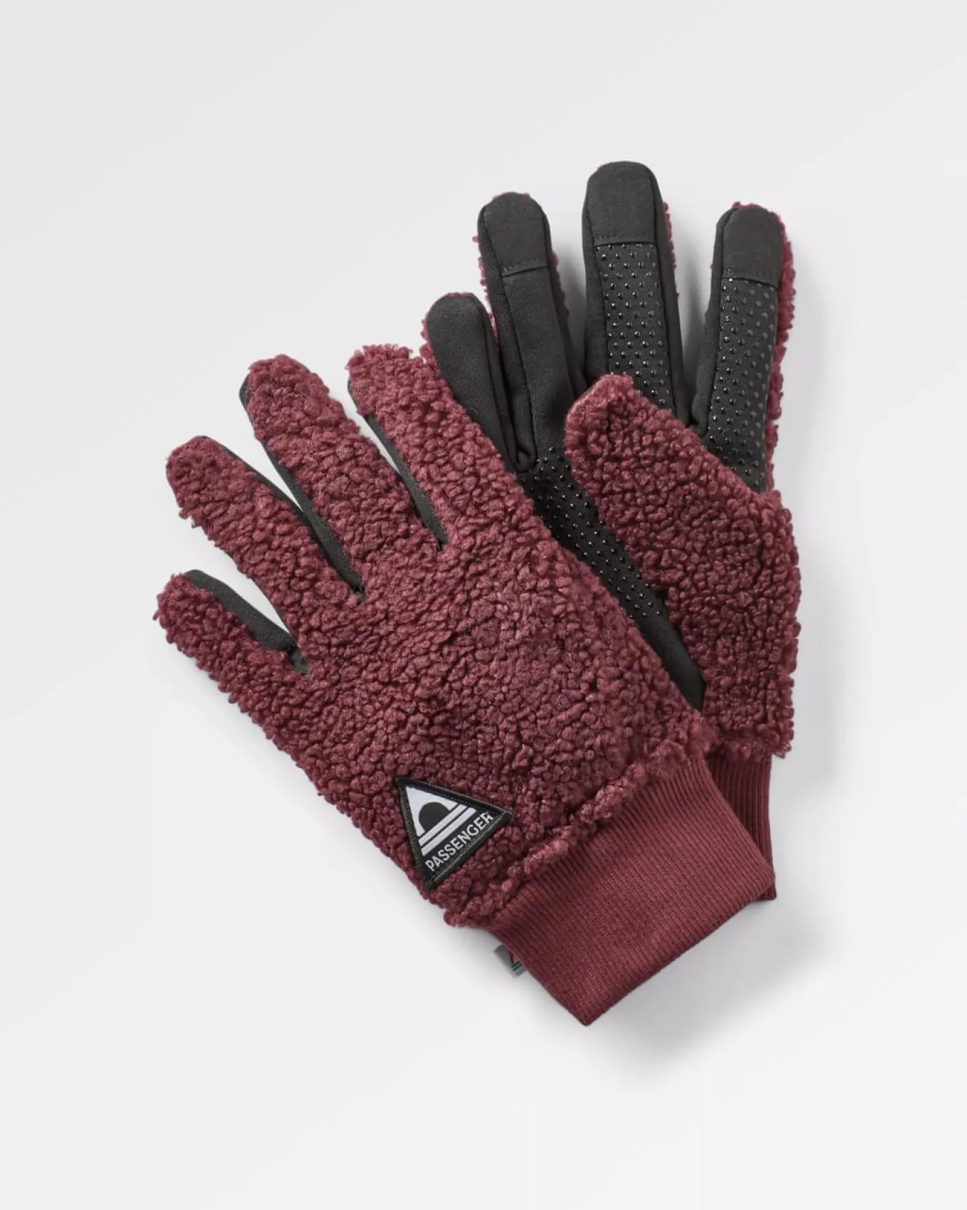 Snowfall 2.0 recycelte Sherpa-Handschuhe - Weinrot