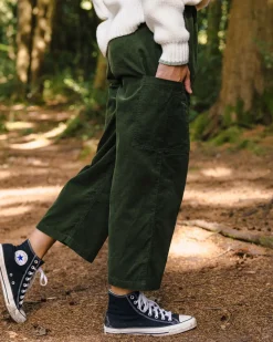 Soemday 2.0 Bio-Cord-Crop Top - Tannengrün