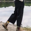 Soemday 2.0 Bio-Cord-Crop Top - Schwarz
