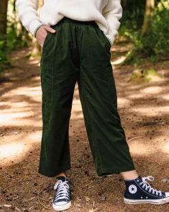 Soemday 2.0 Bio-Cord-Crop Top - Tannengrün
