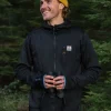 Solitude Recycelter Polartec® Fleece Kapuzenpullover - Schwarz