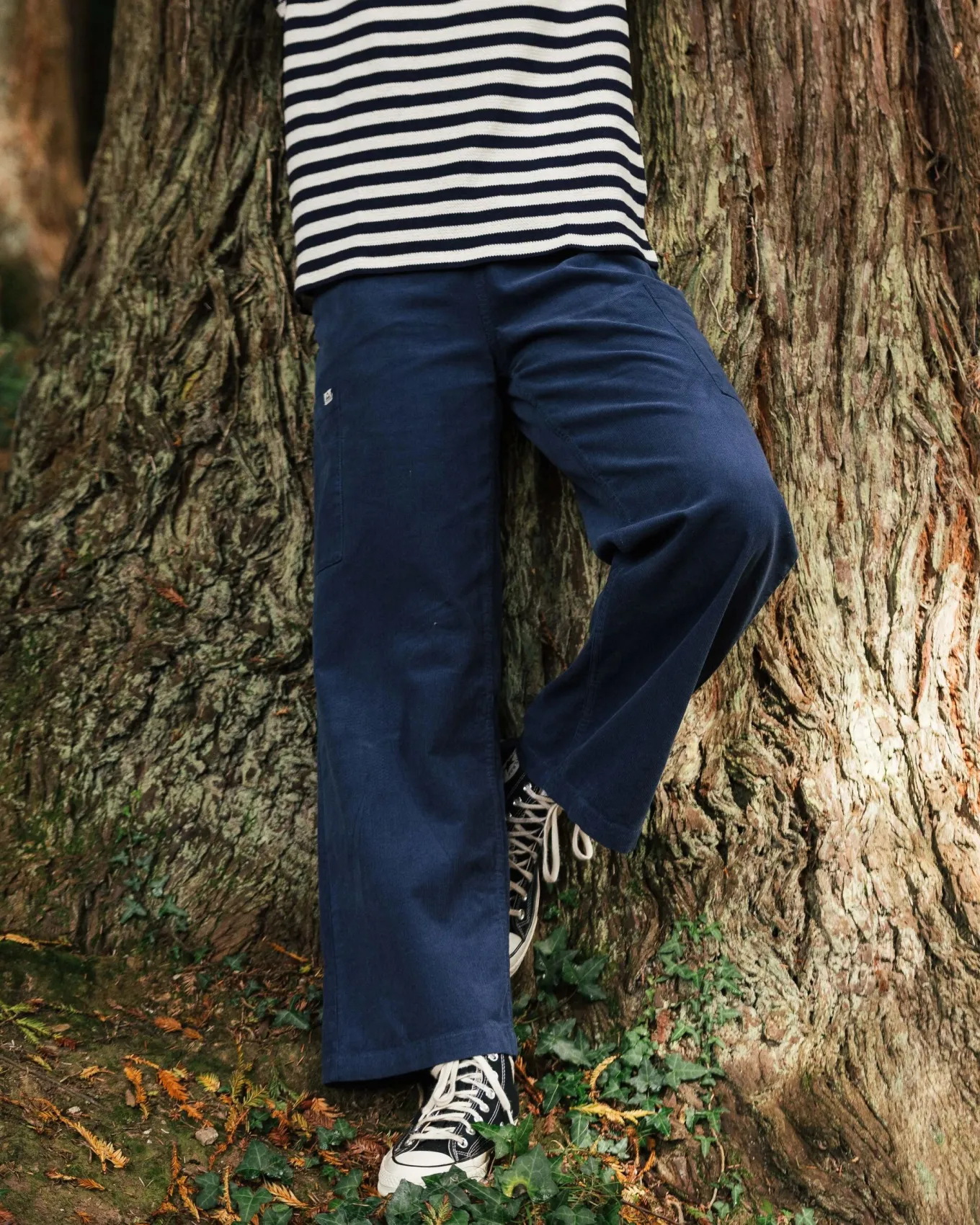 Someday Bio Cordhose - Dunkler Denim