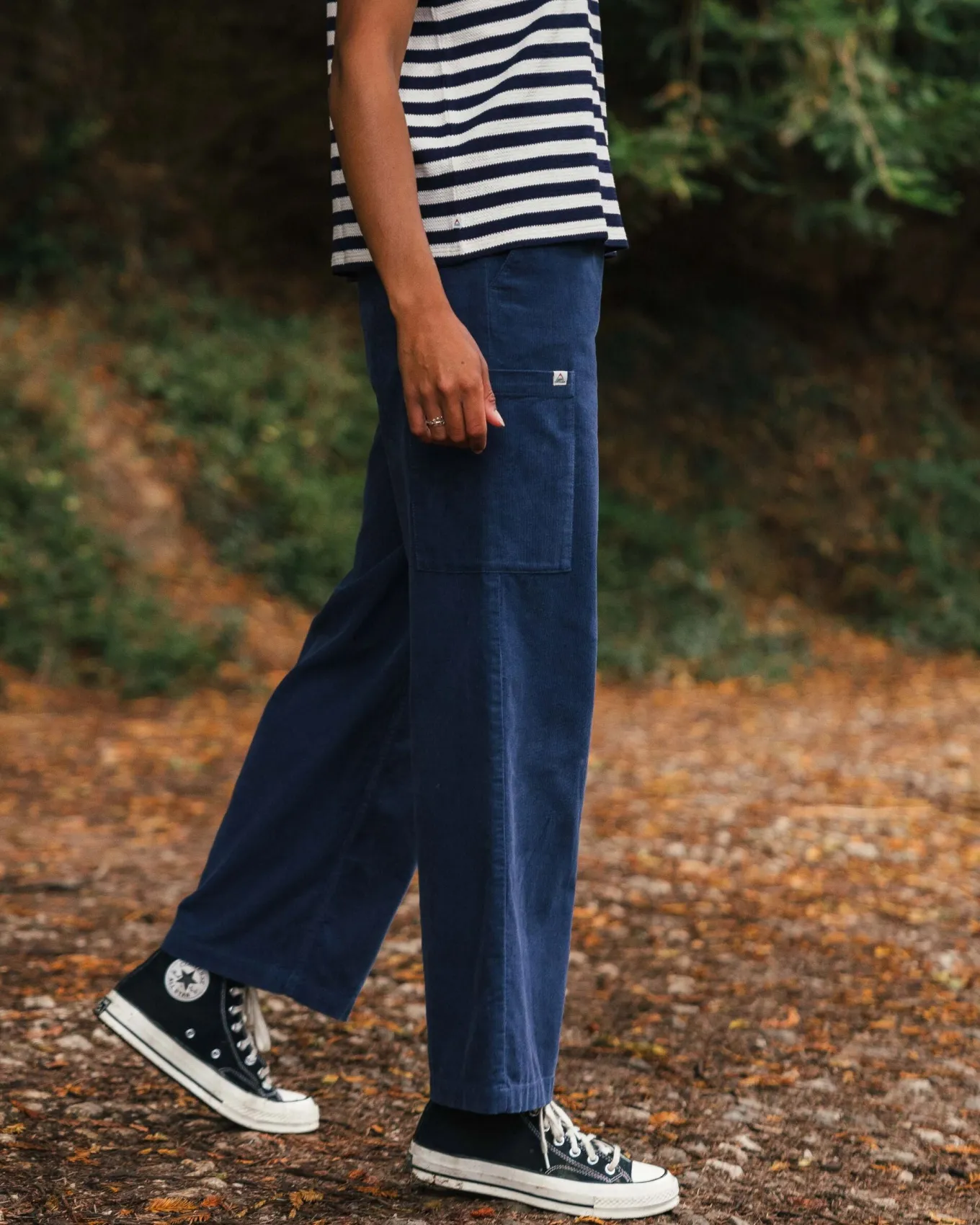 Someday Bio Cordhose - Dunkler Denim