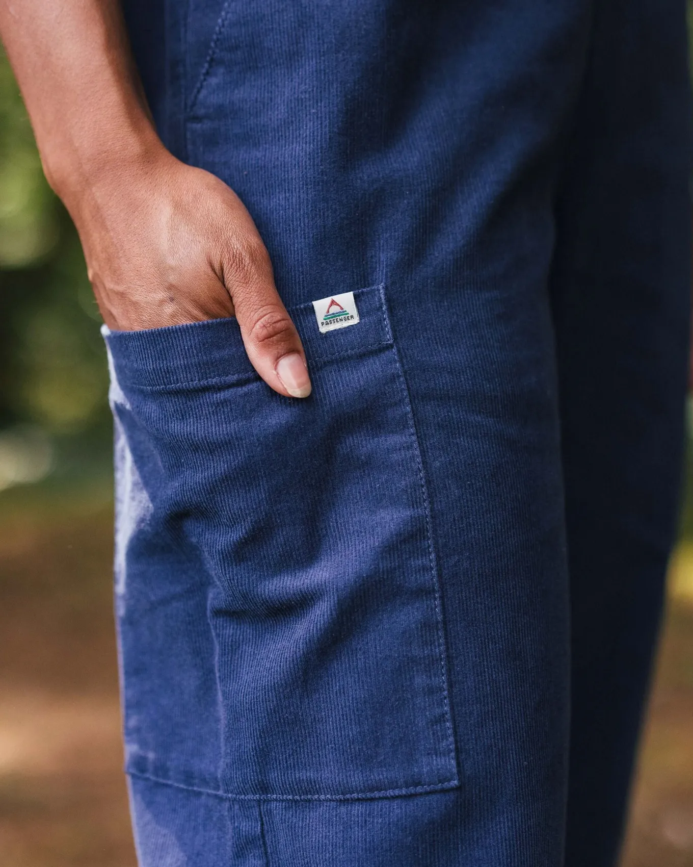 Someday Bio Cordhose - Dunkler Denim