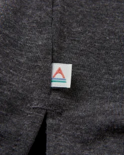 Sorrento recyceltes aktives Langarm-T-Shirt - Schwarz