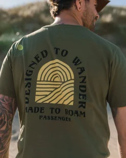 Sundown Recyceltes Bio-Baumwoll T-Shirt - Khaki