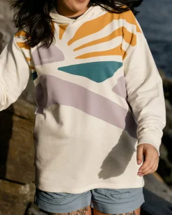 Sunsets Bio-Baumwoll-Hoodie - Marshmallow