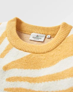 Sunsets Recycelter Oversized Strickpullover - Marshmallow