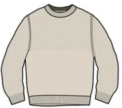 Swell Strickpullover - Cremefarben