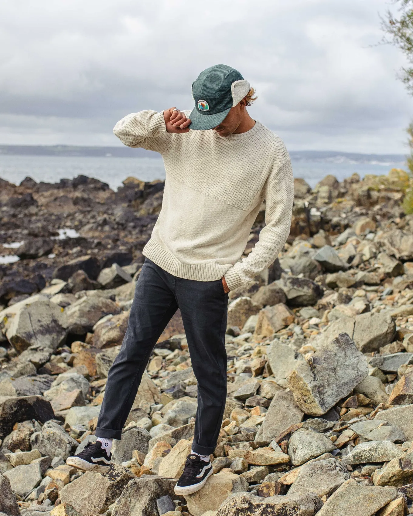 Swell Strickpullover - Cremefarben