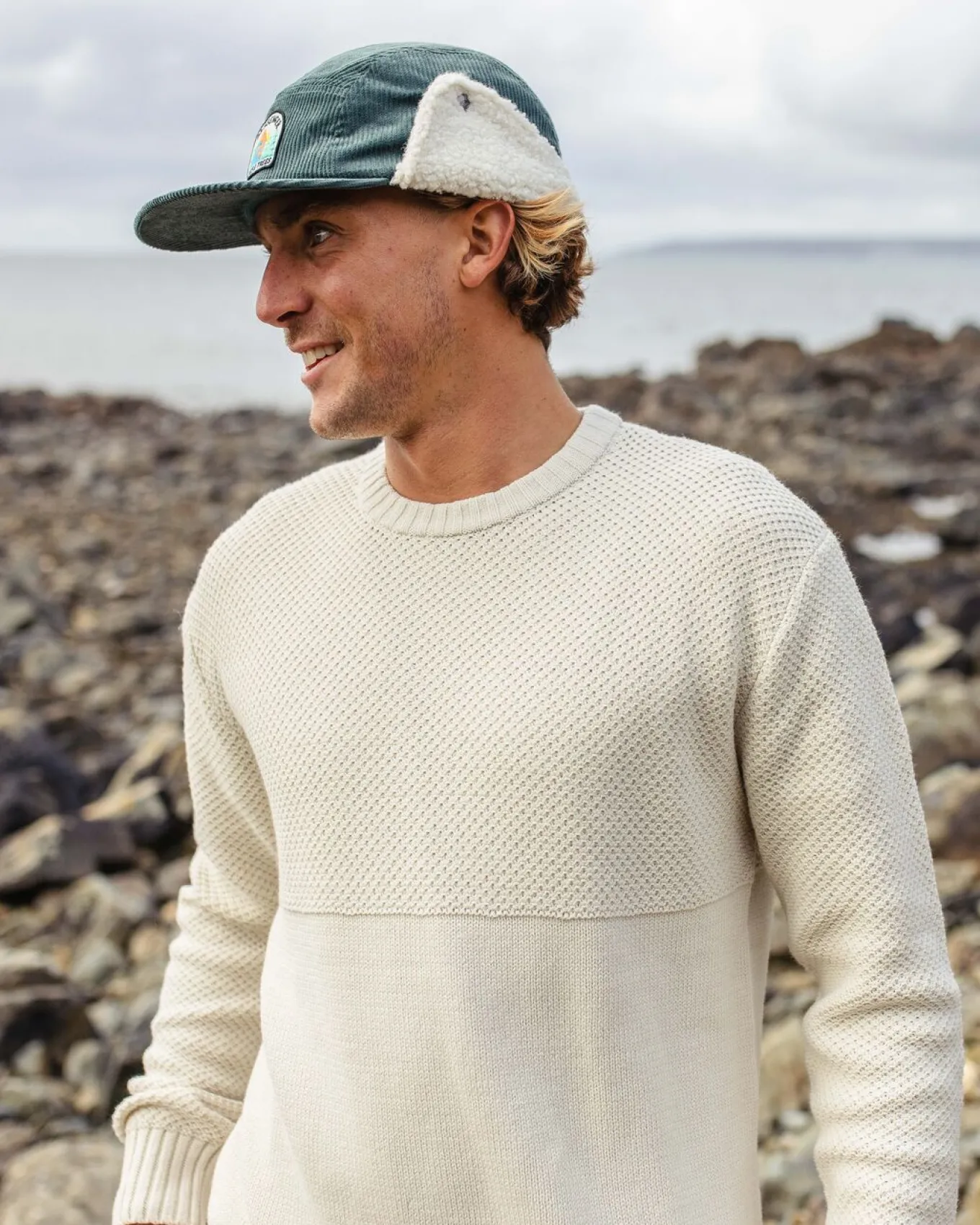 Swell Strickpullover - Cremefarben