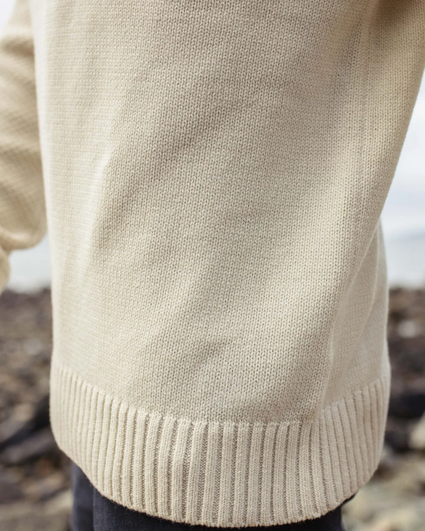 Swell Strickpullover - Cremefarben