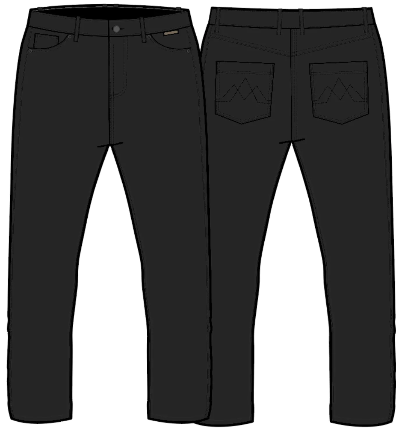 365 5 Taschenhose - Schwarz
