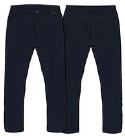 365 5-Taschen-Hose - tiefes Marineblau