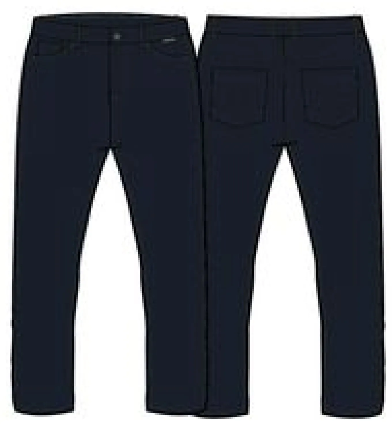 365 5-Taschen-Hose - tiefes Marineblau