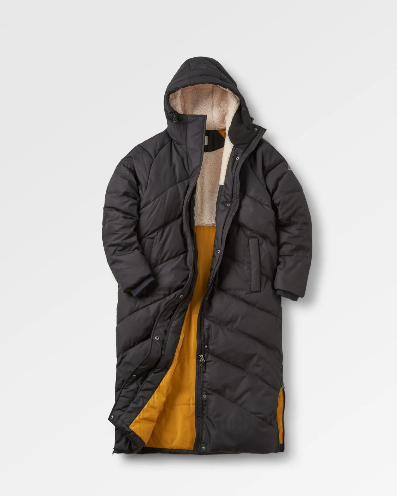 Tasman Recycled 2.0 lange, isolierte Jacke - Schwarz