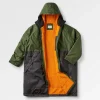 Tempest Recycelter Wasserdichter Surf-Poncho - Tannengrün/ Schwarz