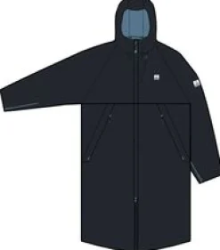 Tempest Recycelter Wasserdichter Surf-Poncho - Schwarz