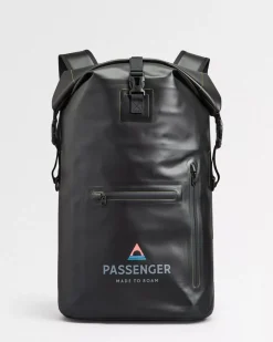 Tide Rucksack aus recyceltem Trockensack 25L - Schwarz