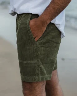 Topanga Cord Shorts - Khaki