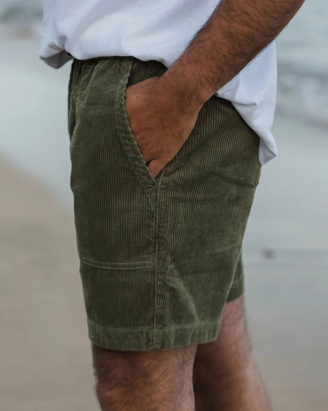 Topanga Cord Shorts - Khaki