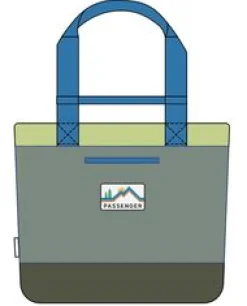 Tote recycelte Kühltasche - Khaki Multi