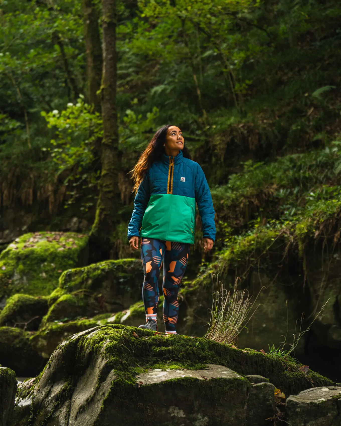 Trace Recycelte Thermore® Isolierte Jacke - Korsarblau/ Dschungelgrün
