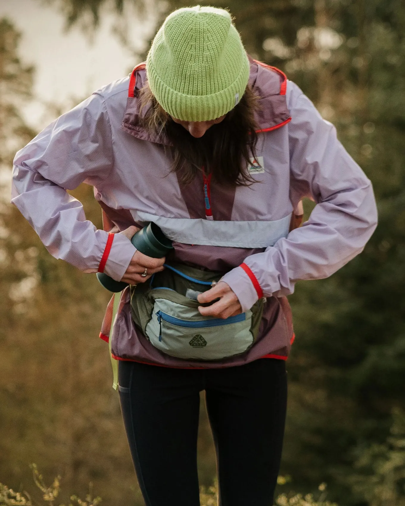 Trail Leichte Recycelte Packbare Bauchtasche - Khaki