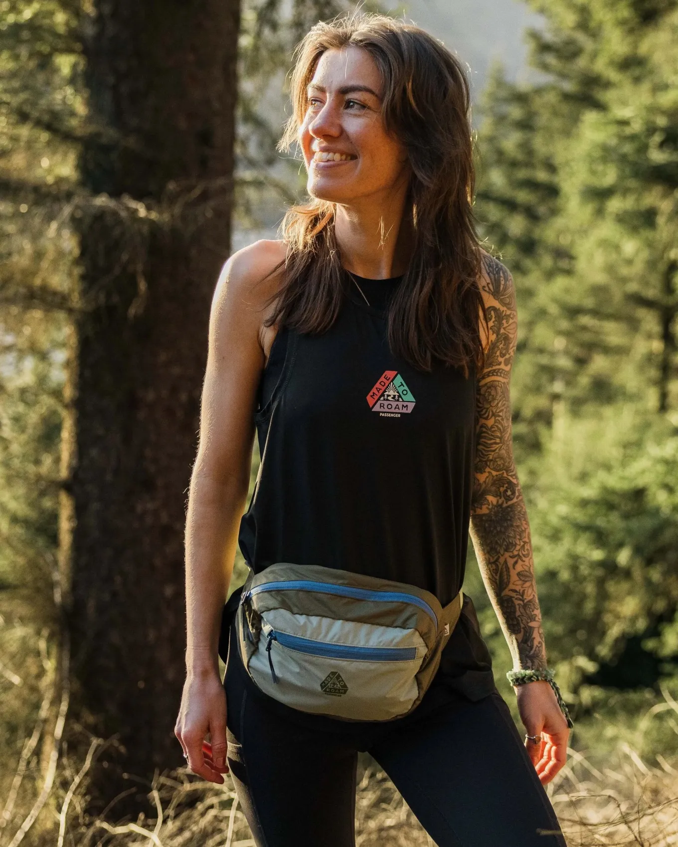 Trail Leichte Recycelte Packbare Bauchtasche - Khaki