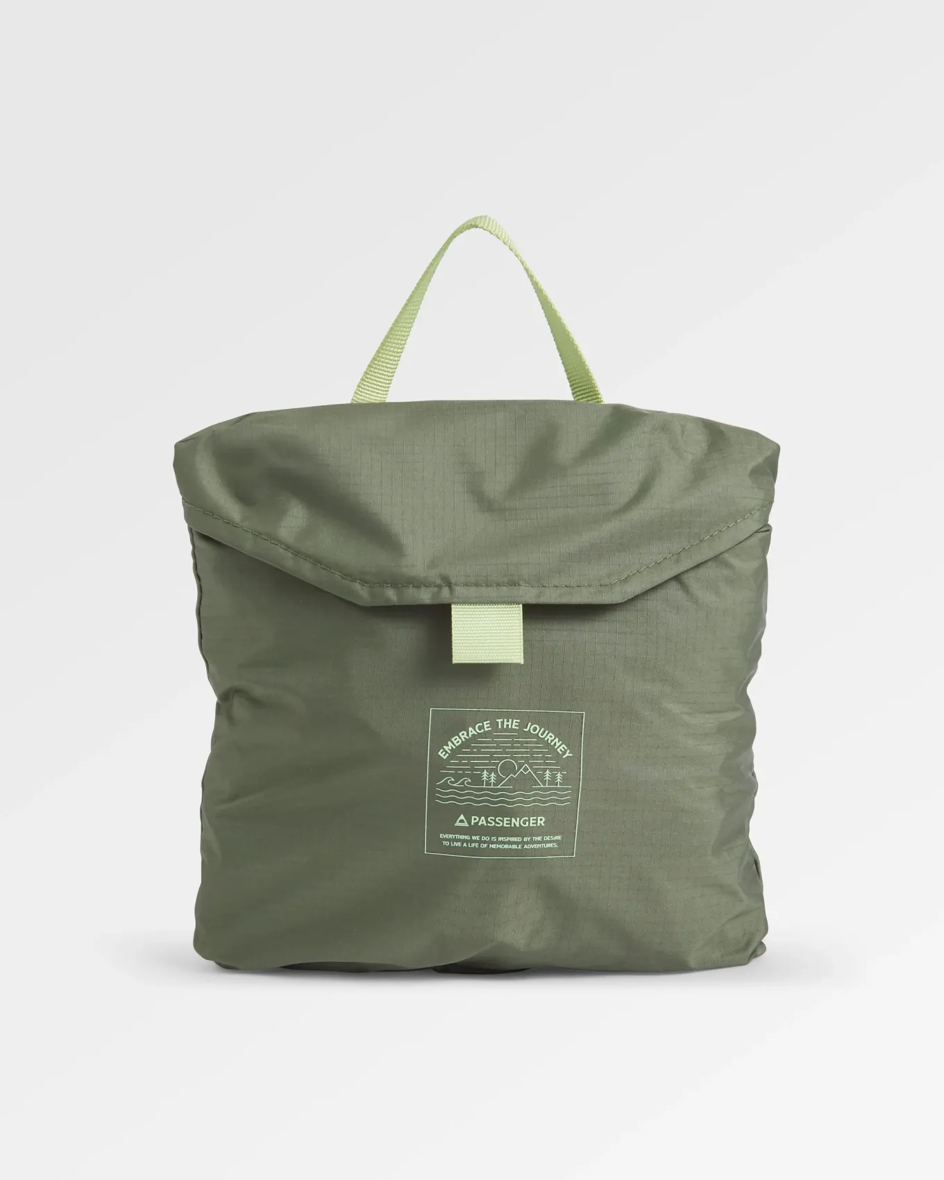 Trail Light Packbarer Rucksack aus recyceltem Material - Khaki